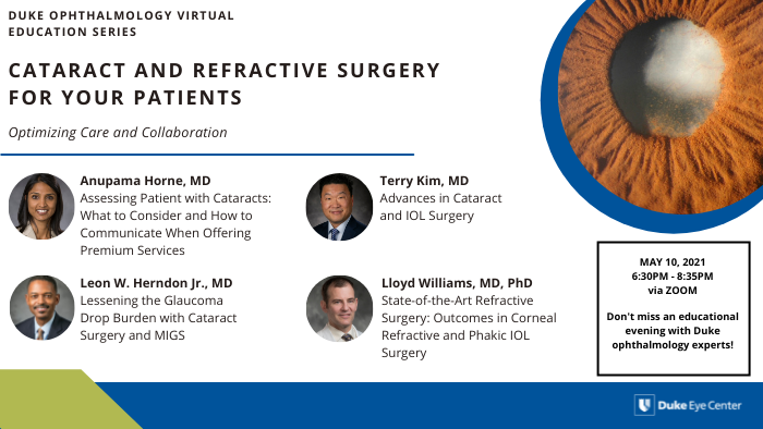 Cataract and Refractive Surgery for your Patients