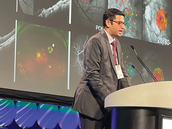 Dilraj S. Grewal, MD speaking at 2021 AAO Retina Subspecialty Day