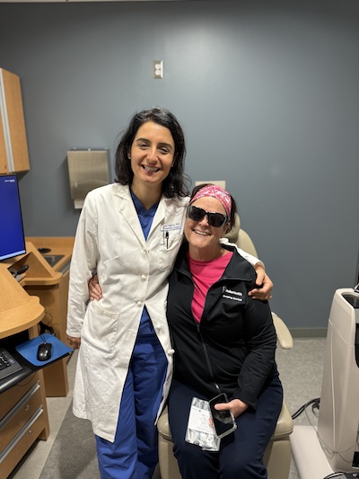 Dr. Vajzovic with her patient