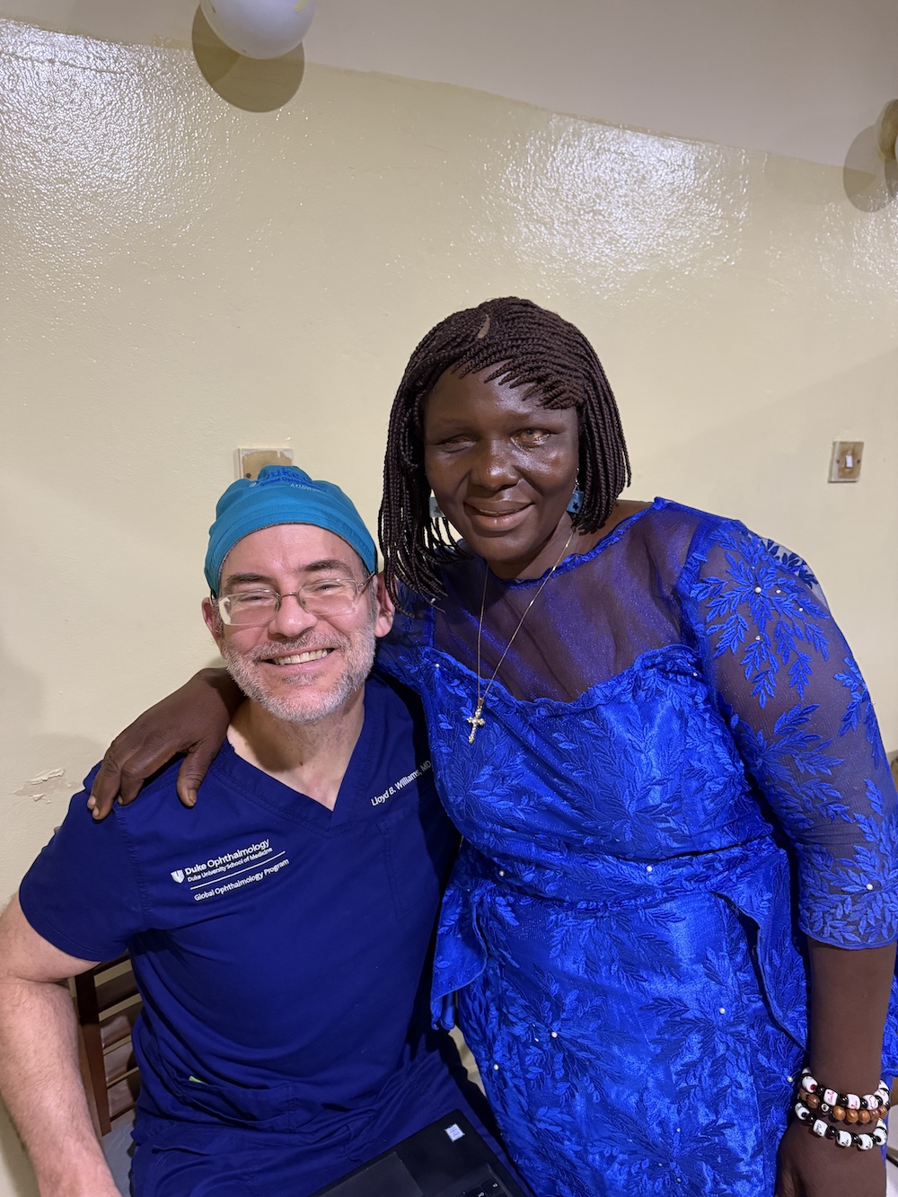 Williams with post op patient 