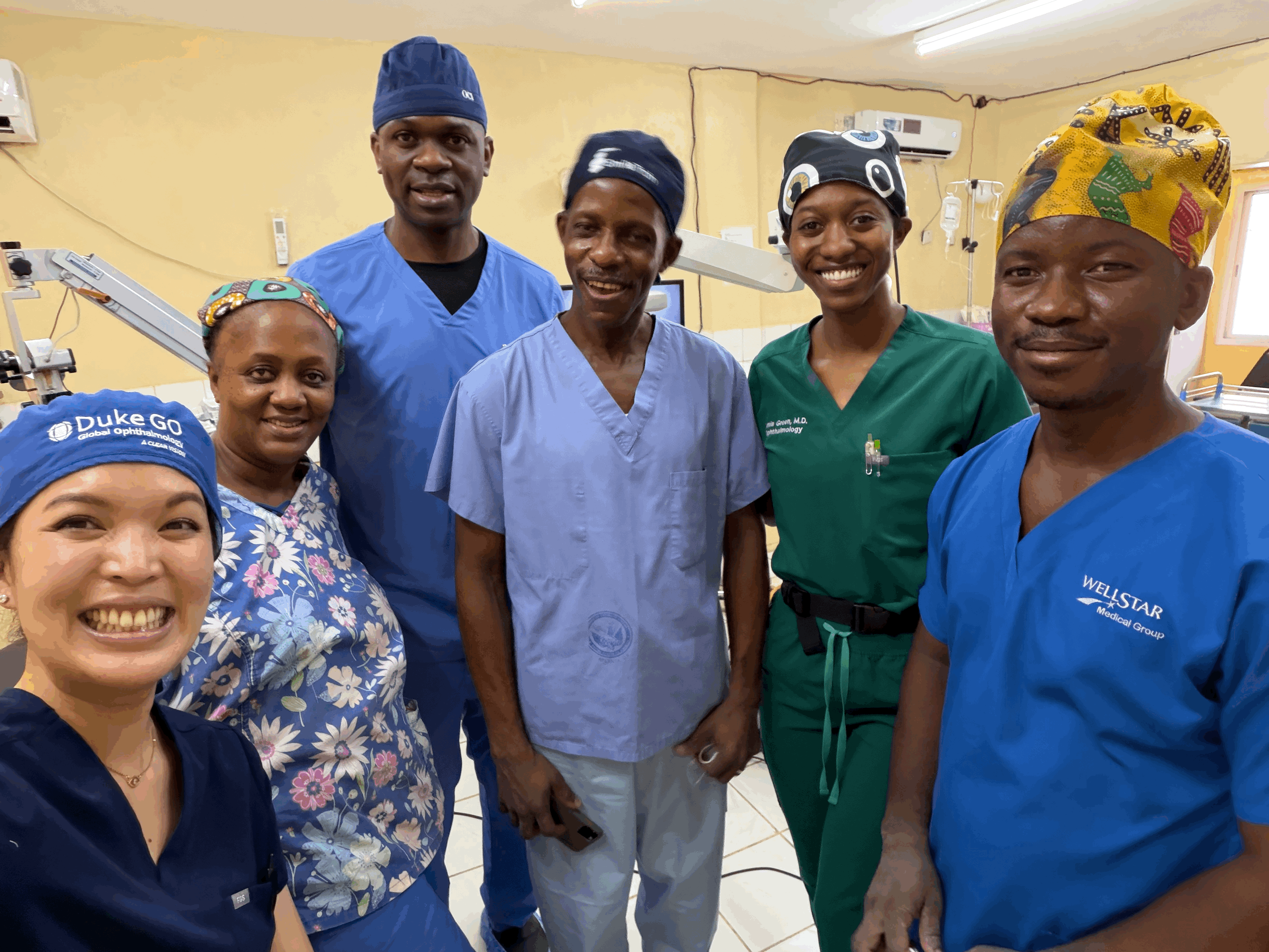 Sheena Song with OR staff