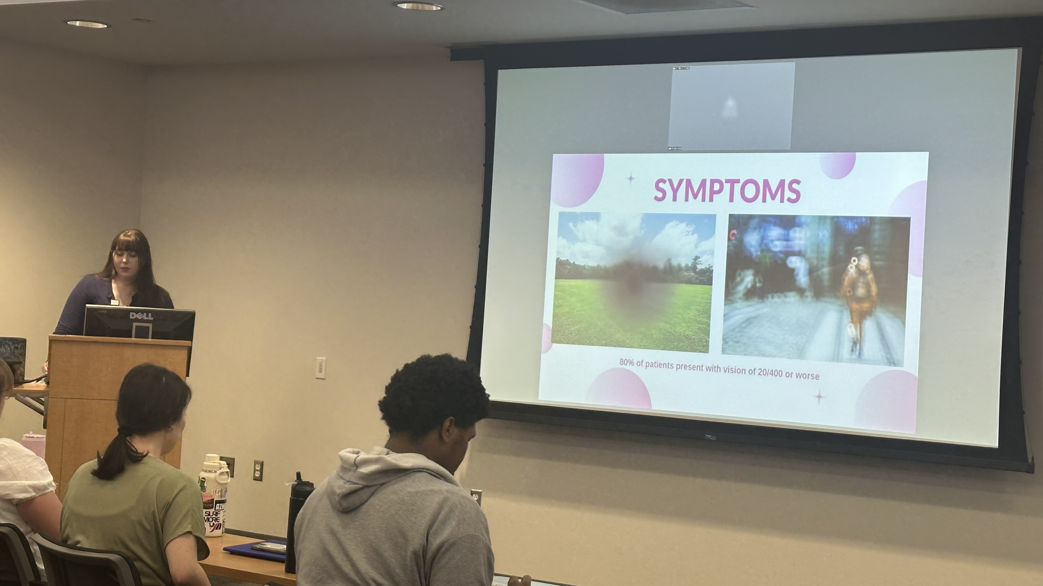 Student presenting their project