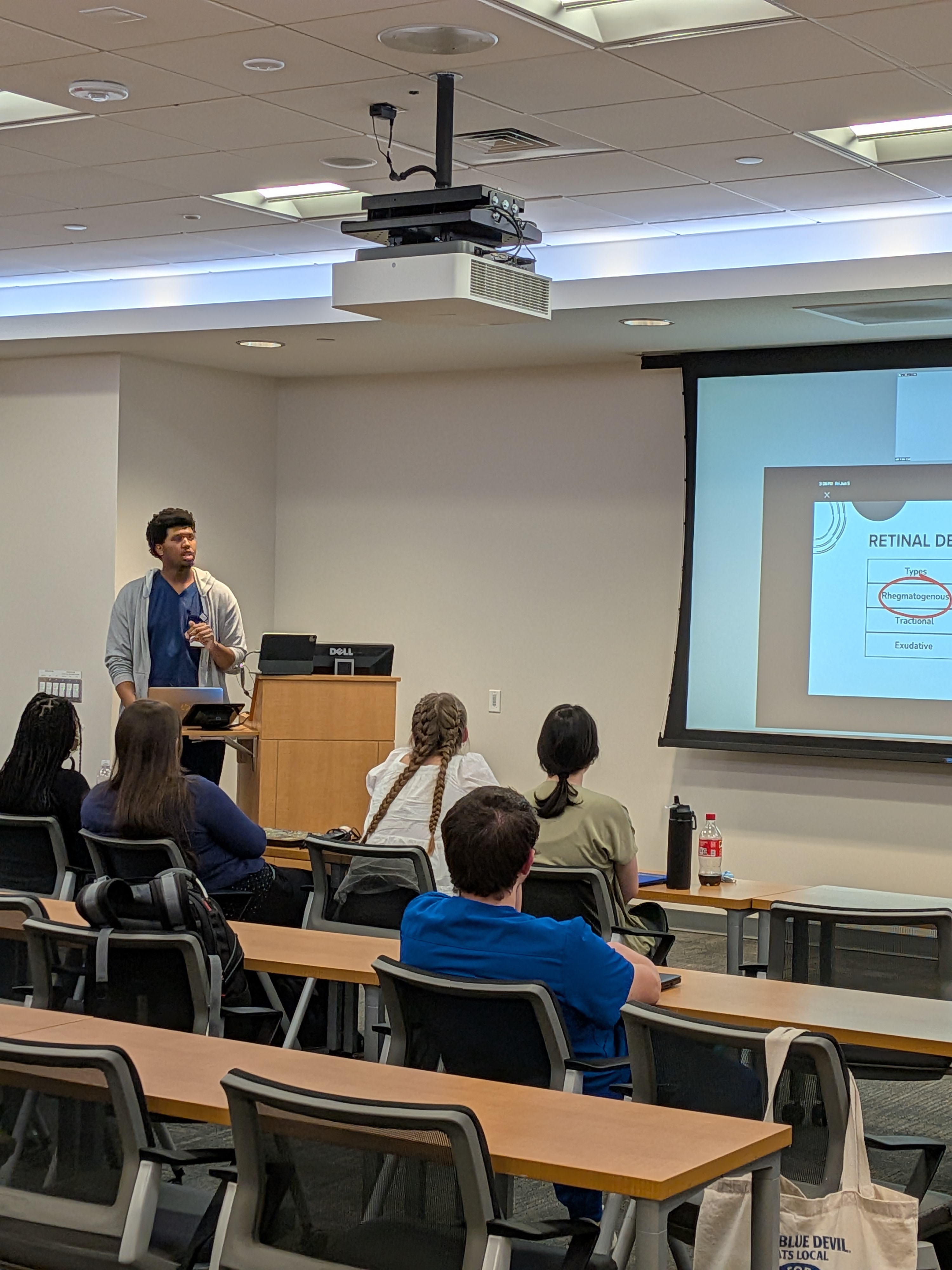Student presenting their project