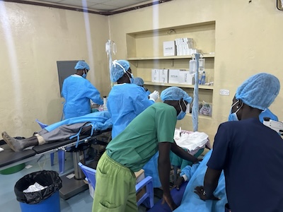 Inside the operating room in Aweil, South Sudan. 