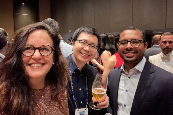 Fekrat posing with fellows