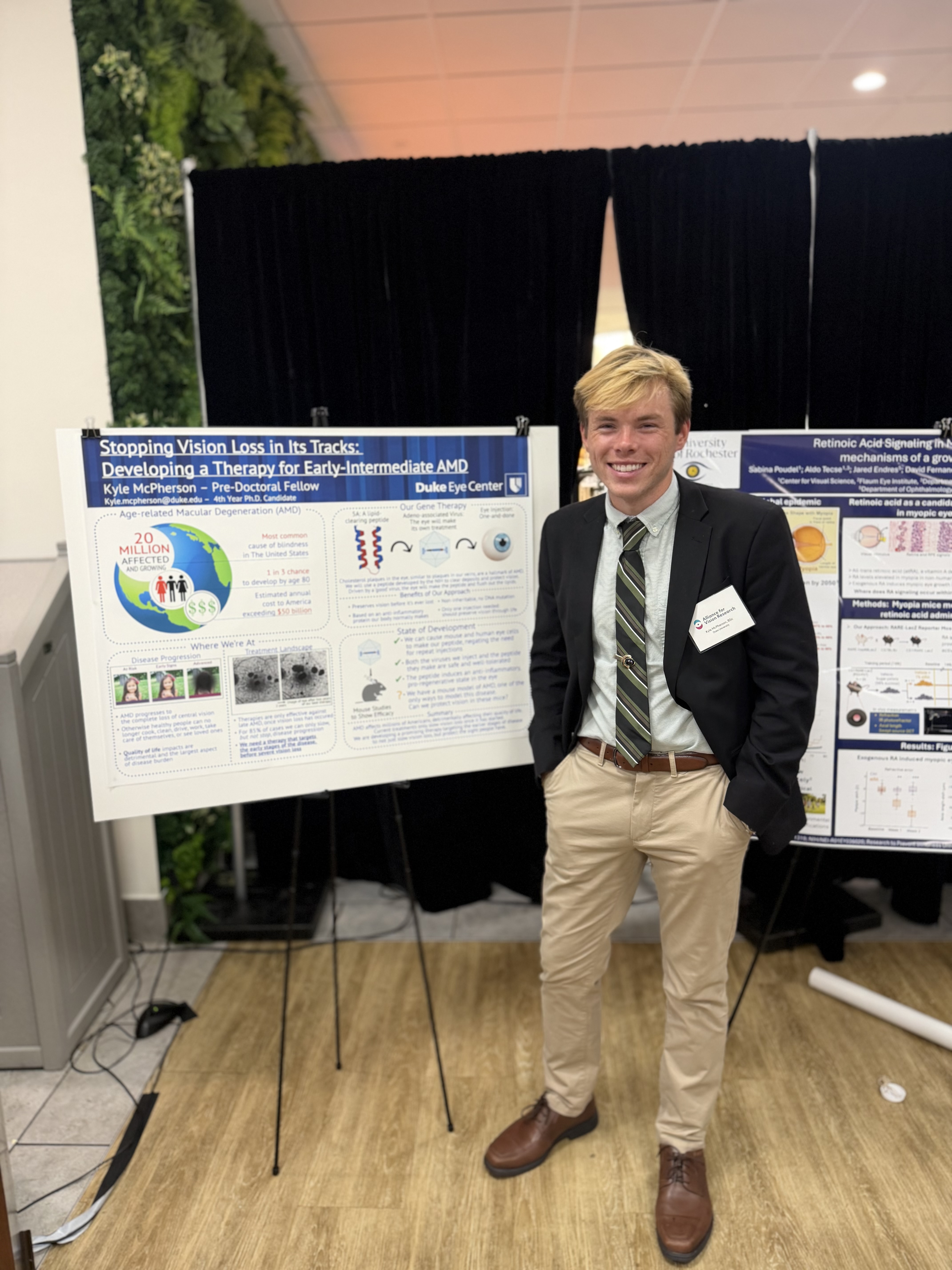 Kyle with poster