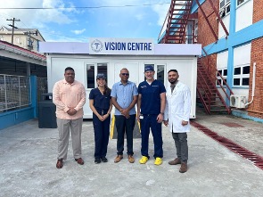 Williams and Song with leadership of Guyaya Hospital