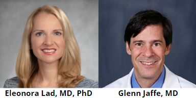 Photo of Eleonora Lad, MD, PhD and Glenn Jaffe, MD