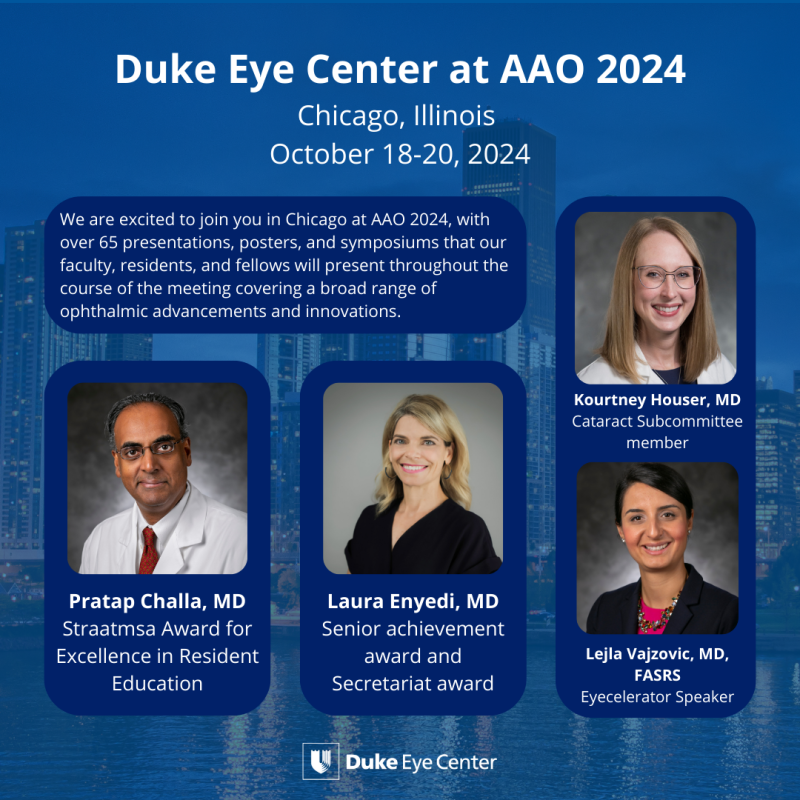 Duke at AAO 2024 Duke Department Of Ophthalmology