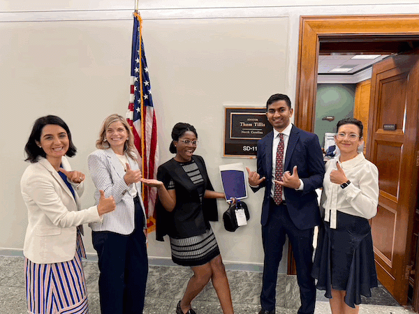 Duke eye group during advocacy day