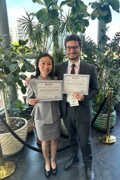 Residents with their award