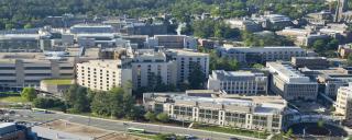 Duke Eye Center and Medical Center Campus Aerial 