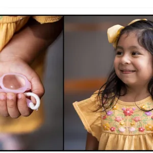 Child with glasses
